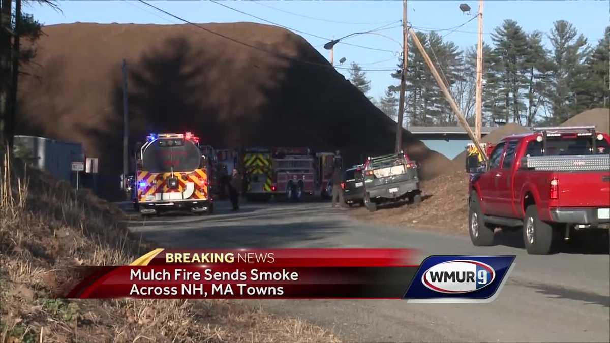 Crews battle mulch fire in Plaistow