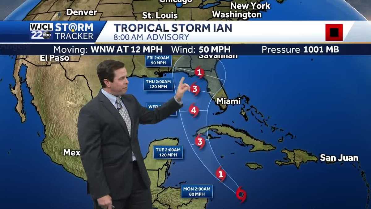 Tracking Tropical Storm Ian the latest track and impacts - WJCL News Savannah
