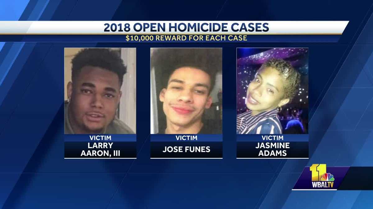 Anne Arundel County police offers $10k for unsolved murders