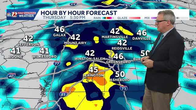 Milder Triad days ahead include beneficial rain Thursday