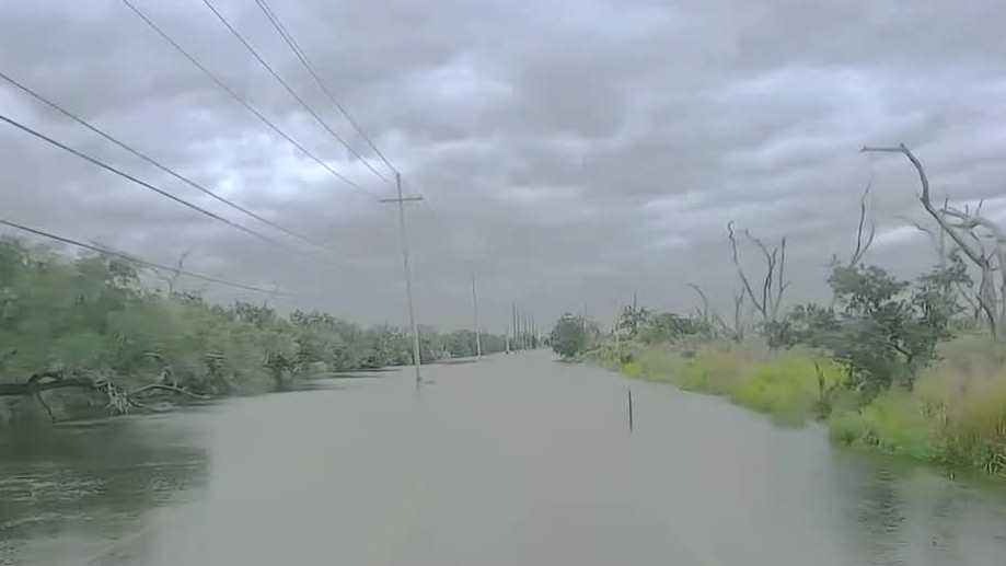Hurricane Isaias pushes water onto Shell Beach roads - WDSU