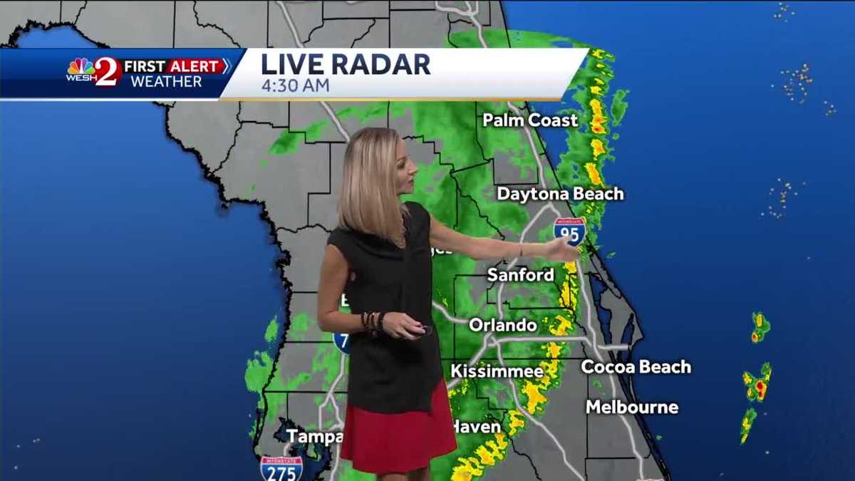 Rain, storms move through Central Florida
