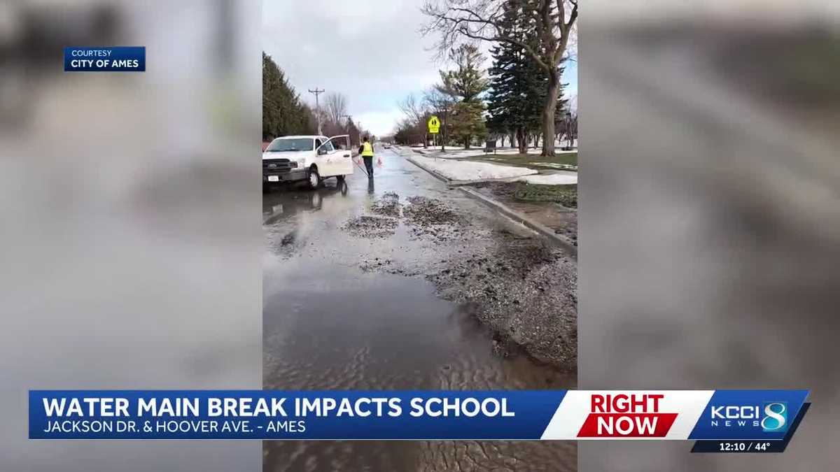 Ames Catholic school closes early Thursday due to water main break