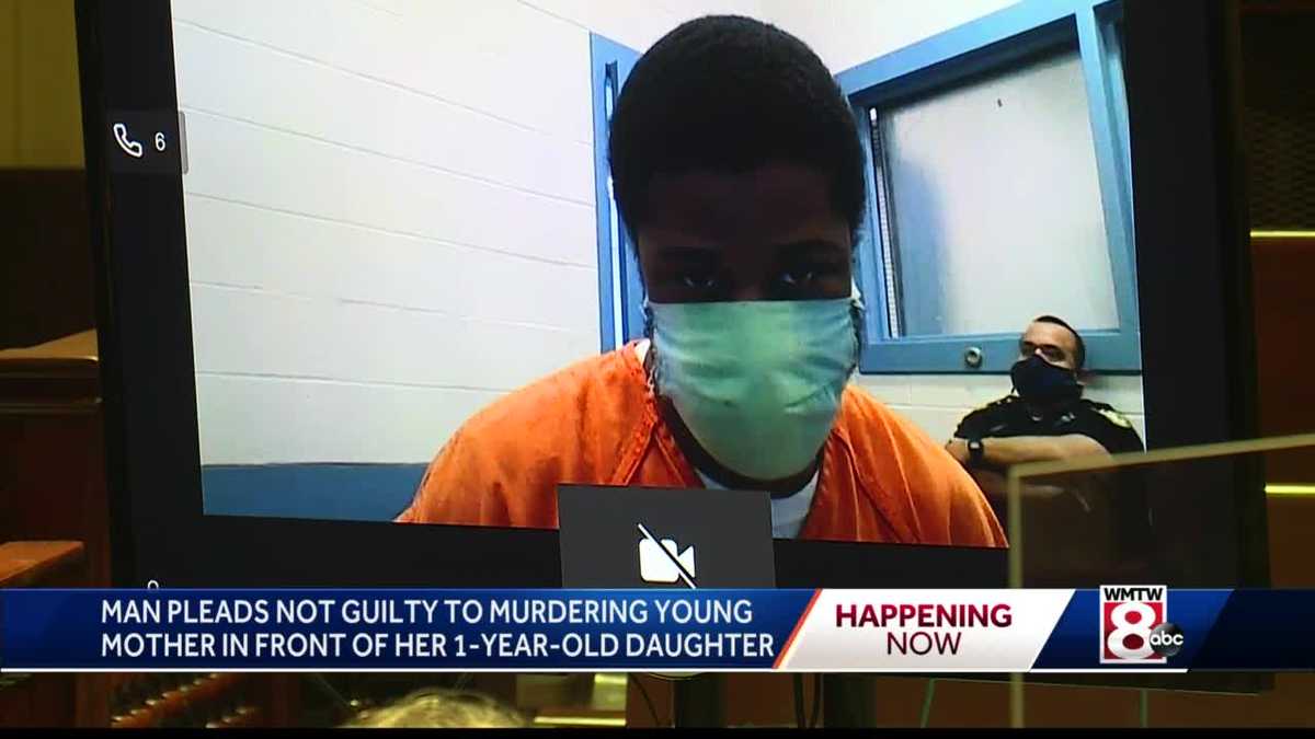 Man charged with killing woman in front of their child pleads not ...