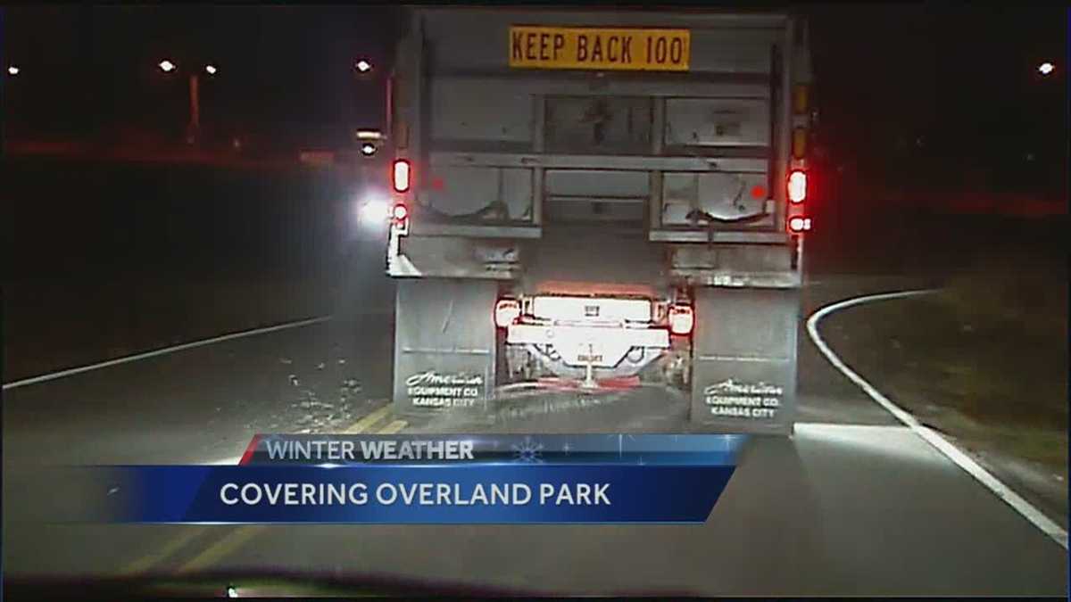 Crews prepare roads for icy, slick conditions