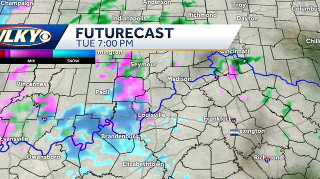 Louisville weather: Little light snow overnight