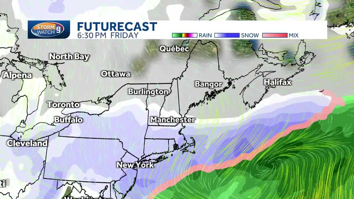 New Hampshire weather Light snow possible for Friday