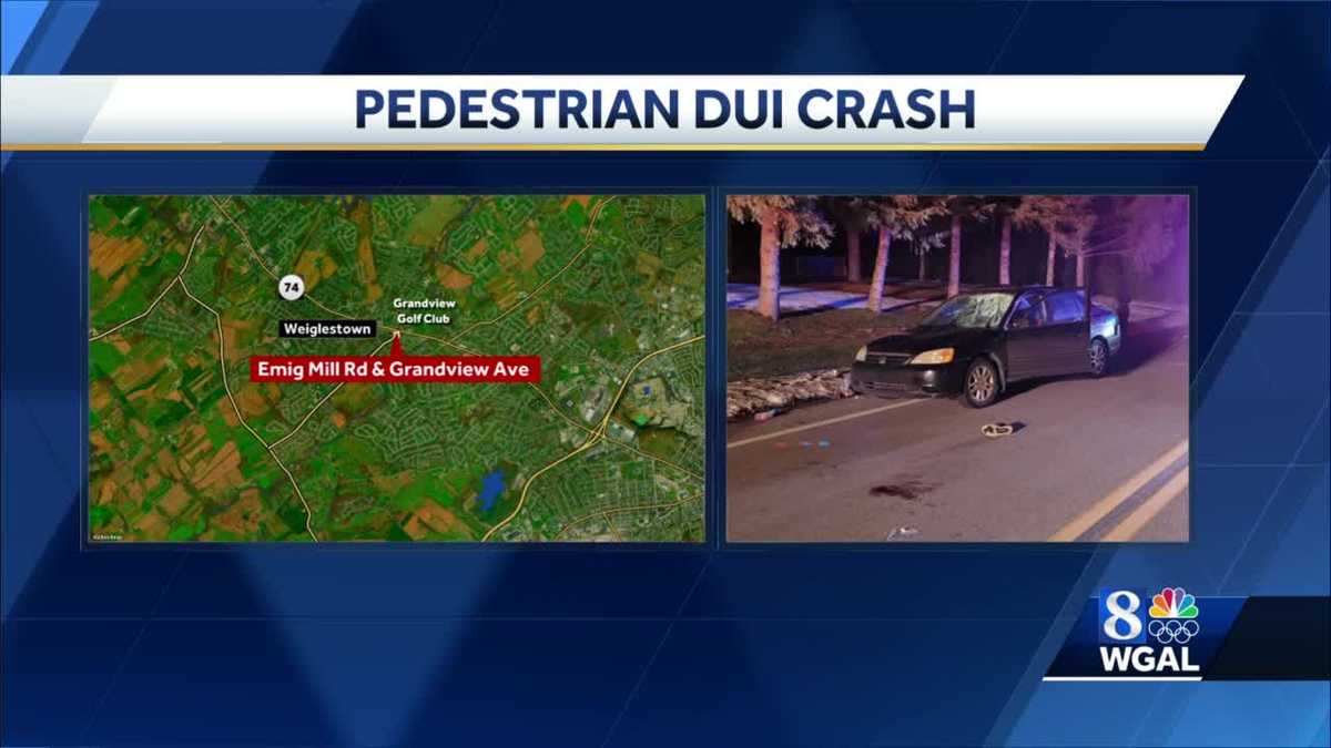 Police: Pedestrian injured in DUI-related crash in York County