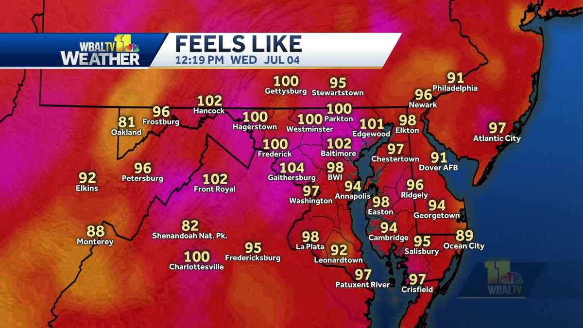 HOT July 4th! Temps feel like 100s