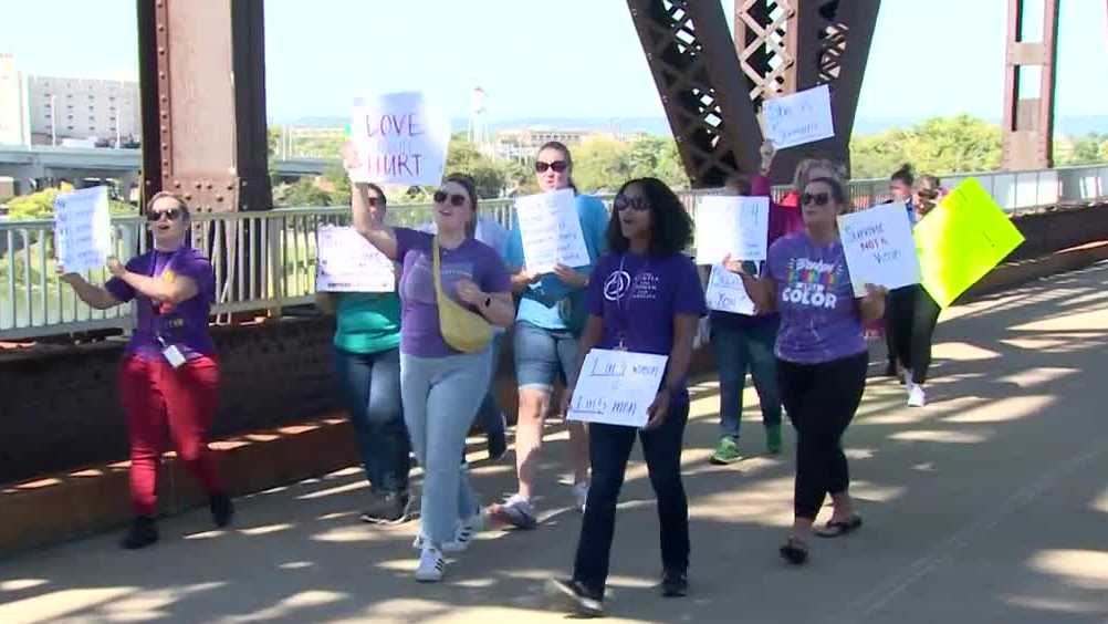 Advocates in Louisville walk to raise awareness about domestic violence