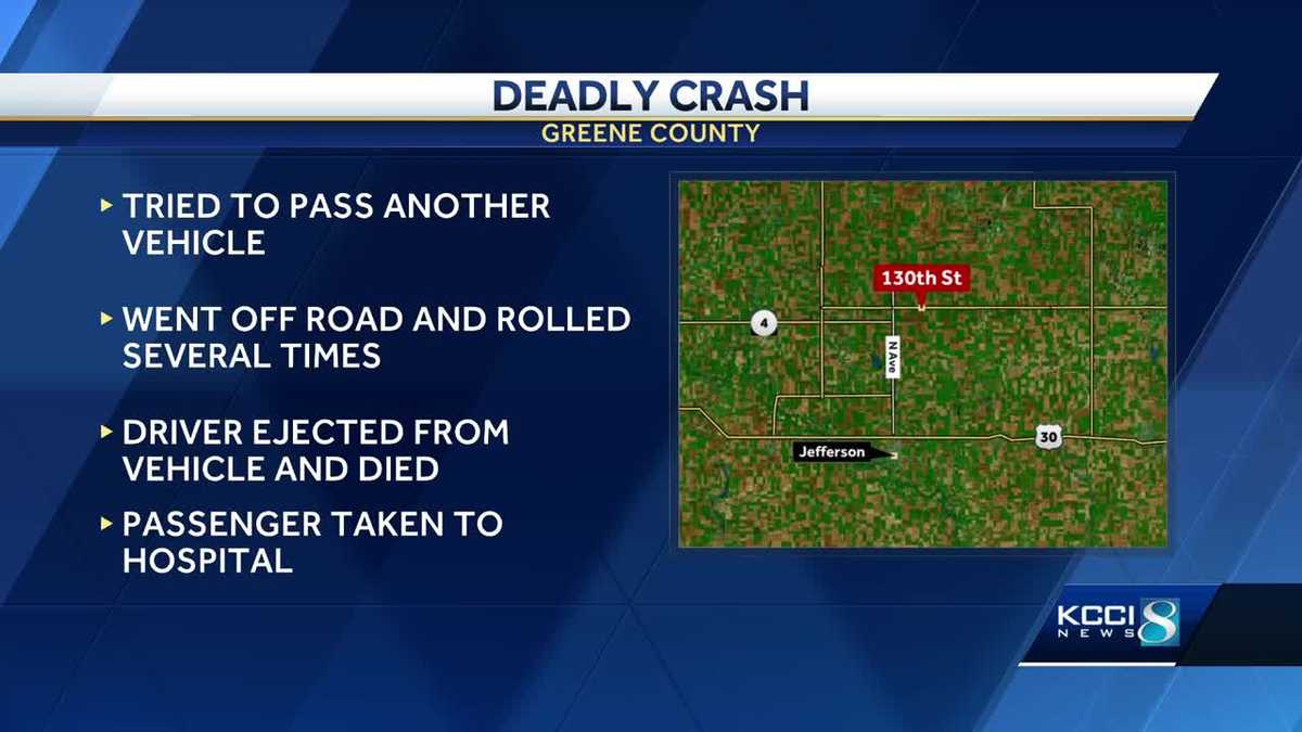 Deadly crash: Paton, Iowa man dies in Greene County crash - KCCI