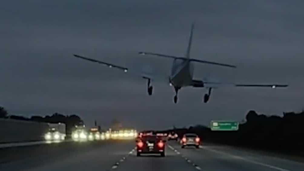 'It was awful': Family describes helping woman in car struck by plane on Florida interstate