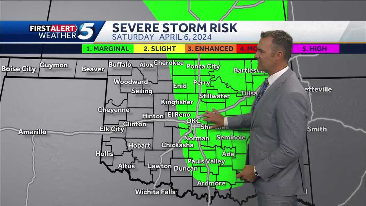 TIMELINE: Oklahoma could see severe storms with hail threat on Saturday
