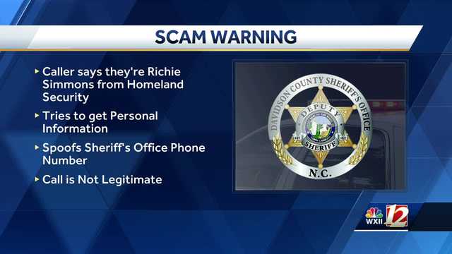 Davidson County Sheriff's Office warns residents of new scam - Vimarsana News