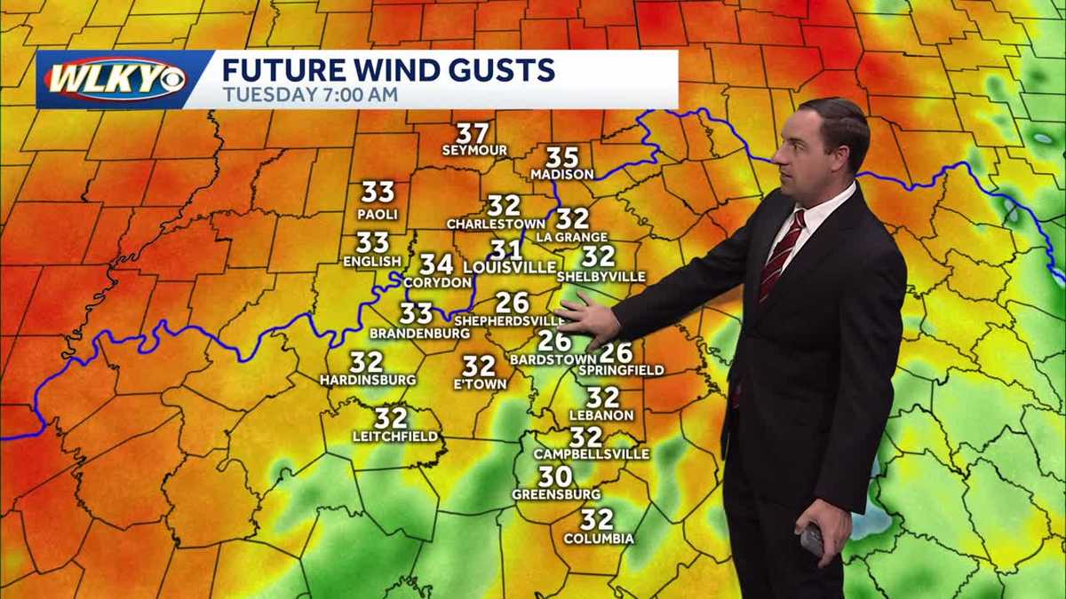 Very warm and breezy Tuesday & Wednesday