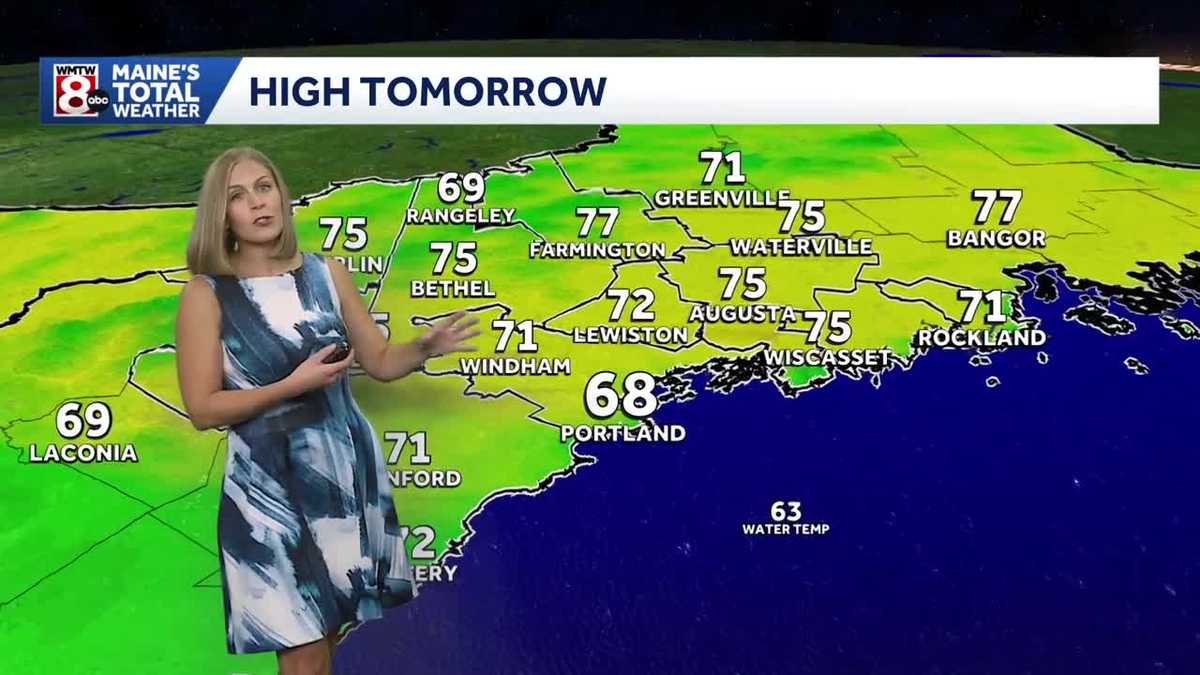 Cooler days ahead, chance of showers Tuesday