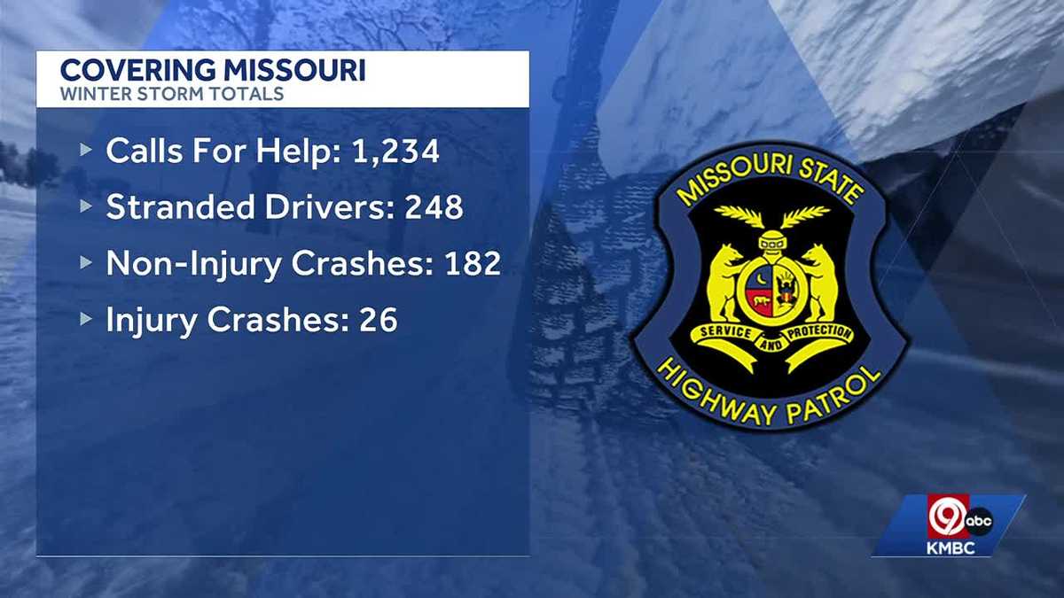 Missouri troopers respond to more than 1,400 calls during winter storm