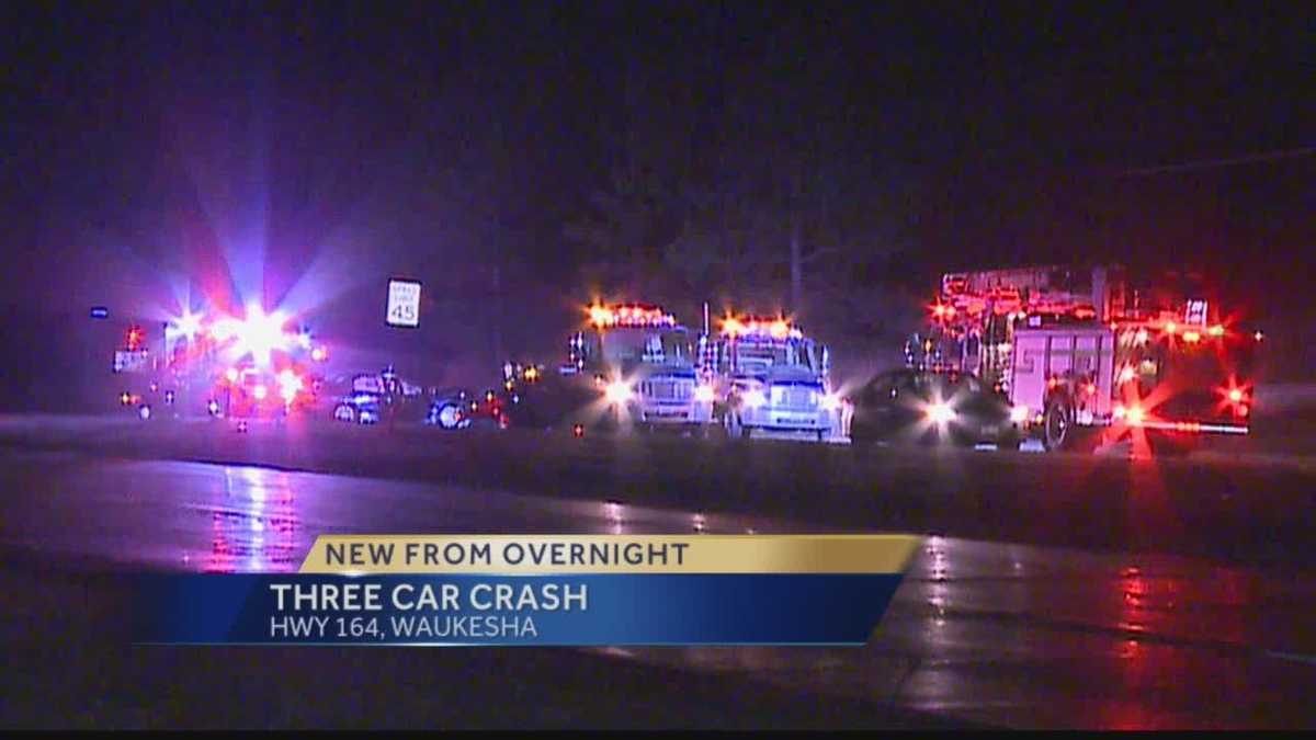 Three Car Crash in Waukesha