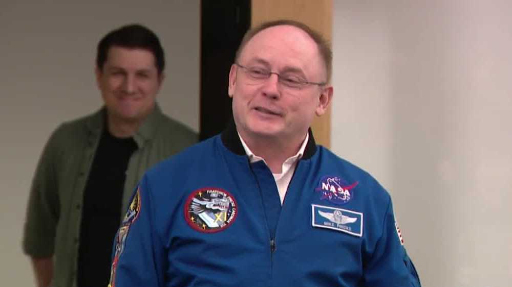 Back from space, local astronaut inspires students to 'reach for the stars'