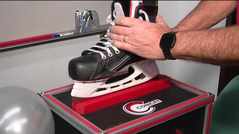 Turtle Creek machine reduces ice skate blade's cutting ability