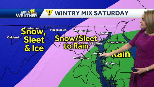 Wintry mix to make for a wet weekend