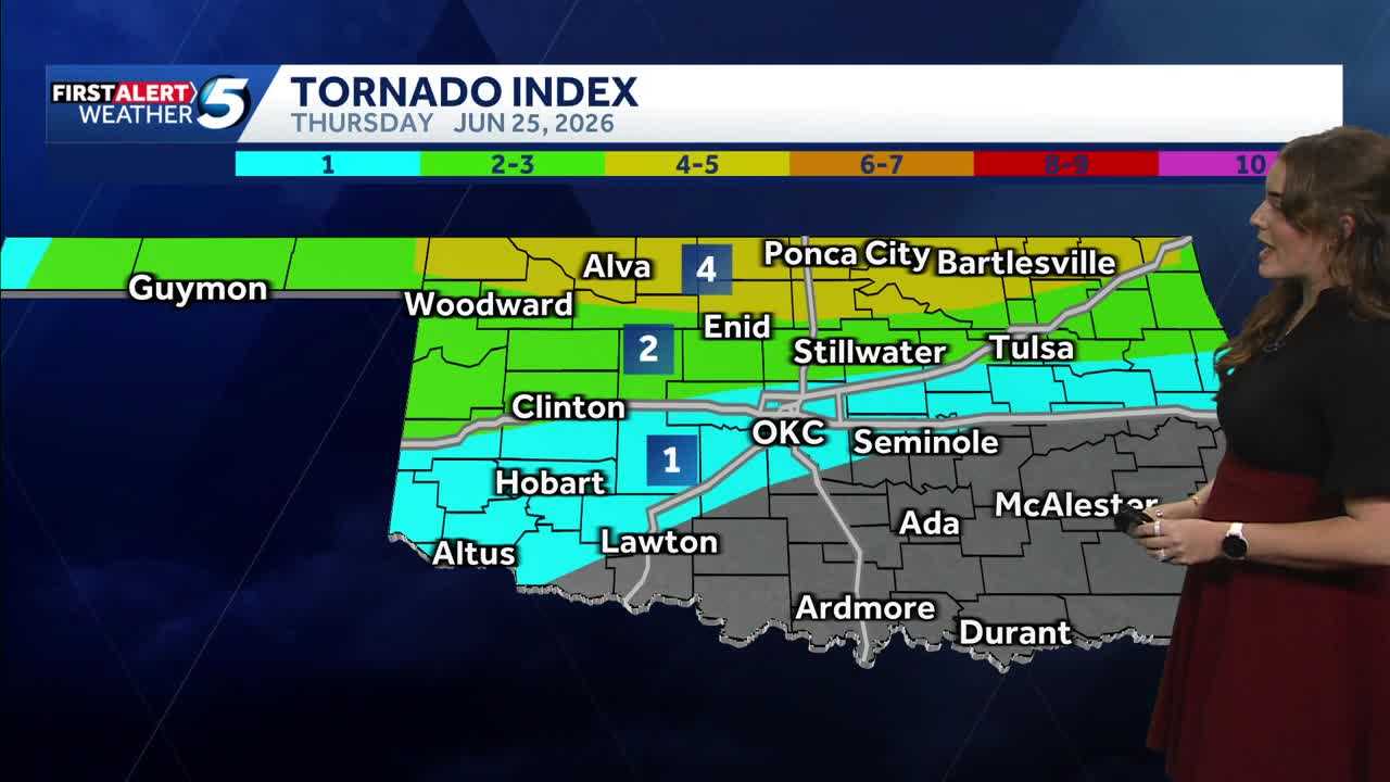 TIMELINE: Storms with heavy rainfall moving into eastern Oklahoma, tornado risk returns Thursday