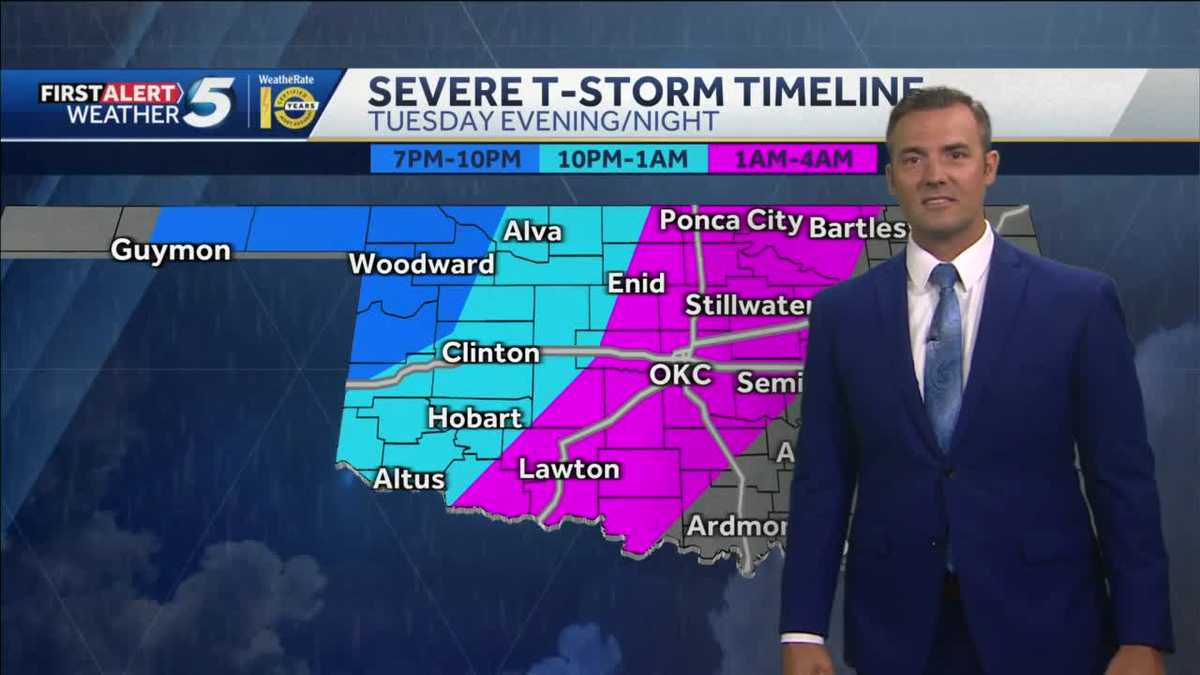 Oklahoma to see severe weather risk with a wind risk - KOCO