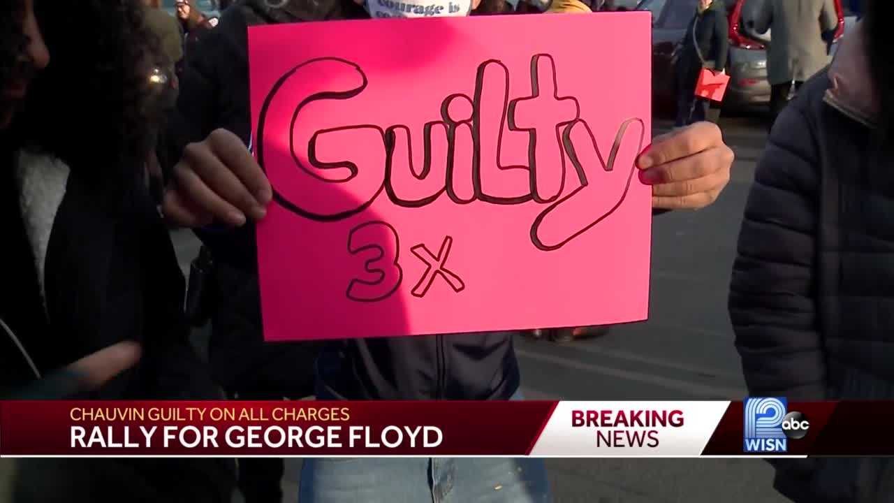 People take to streets of Milwaukee to celebrate Chauvin guilty verdict - Vimarsana News