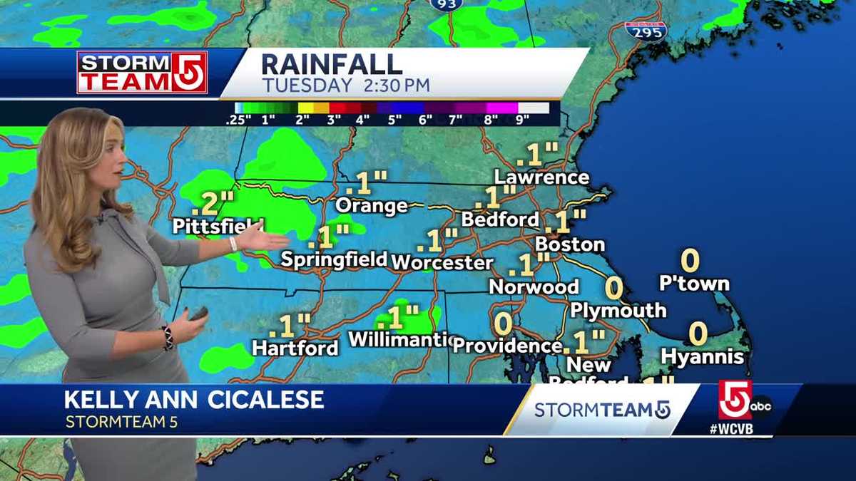 Video: Light rain begins overnight, continues into Tuesday
