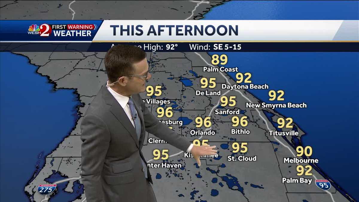 Flirting with record temperatures across Central Florida Thursday
