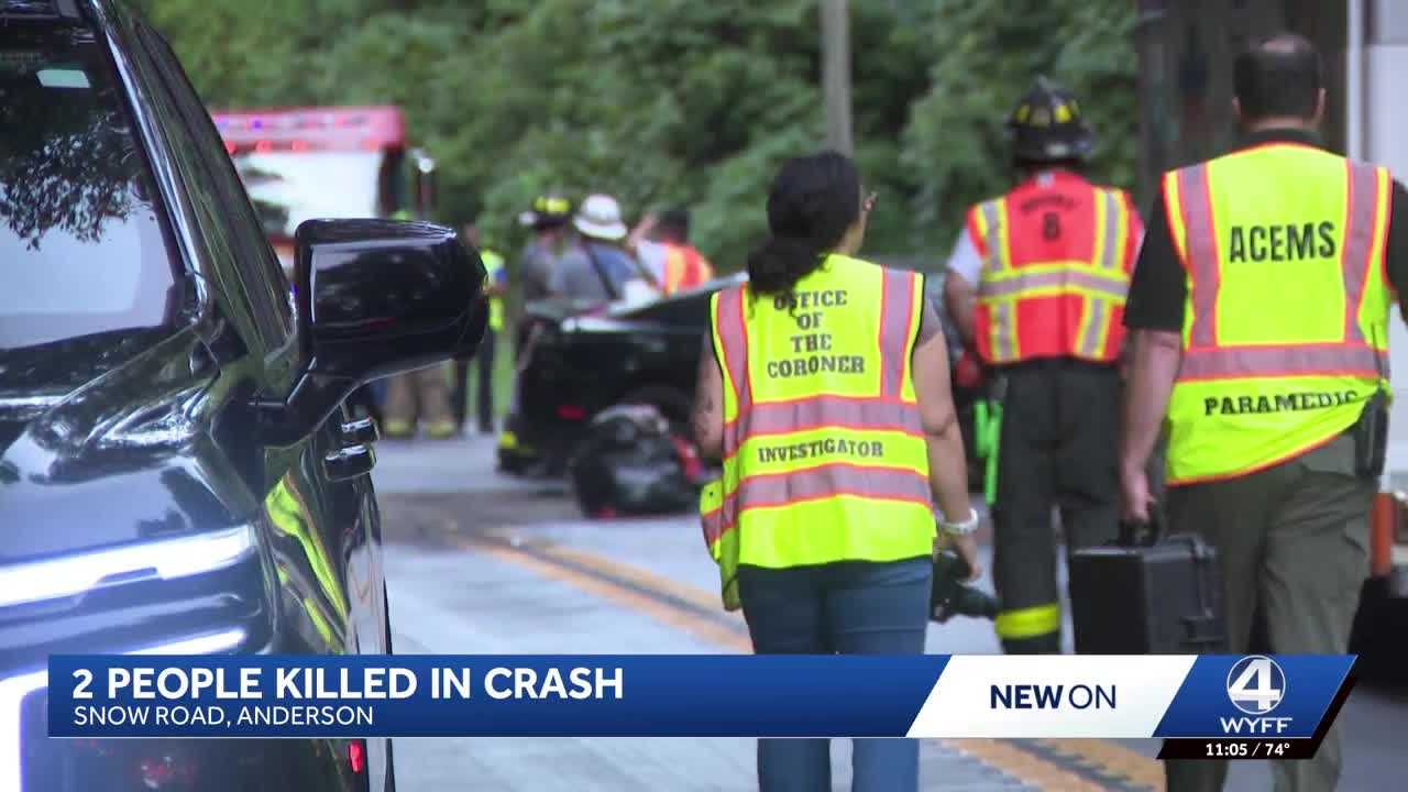 SC: Coroner says two dead in Upstate crash - WYFF