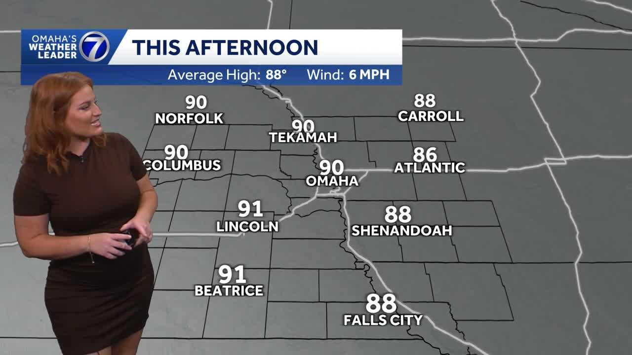 Bright, warm and steamy Monday for Omaha area