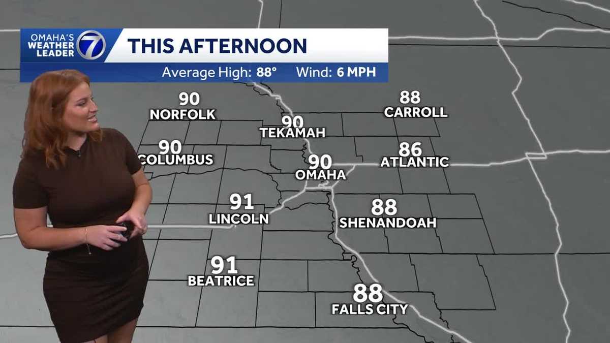 Bright, warm and steamy Monday for Omaha area