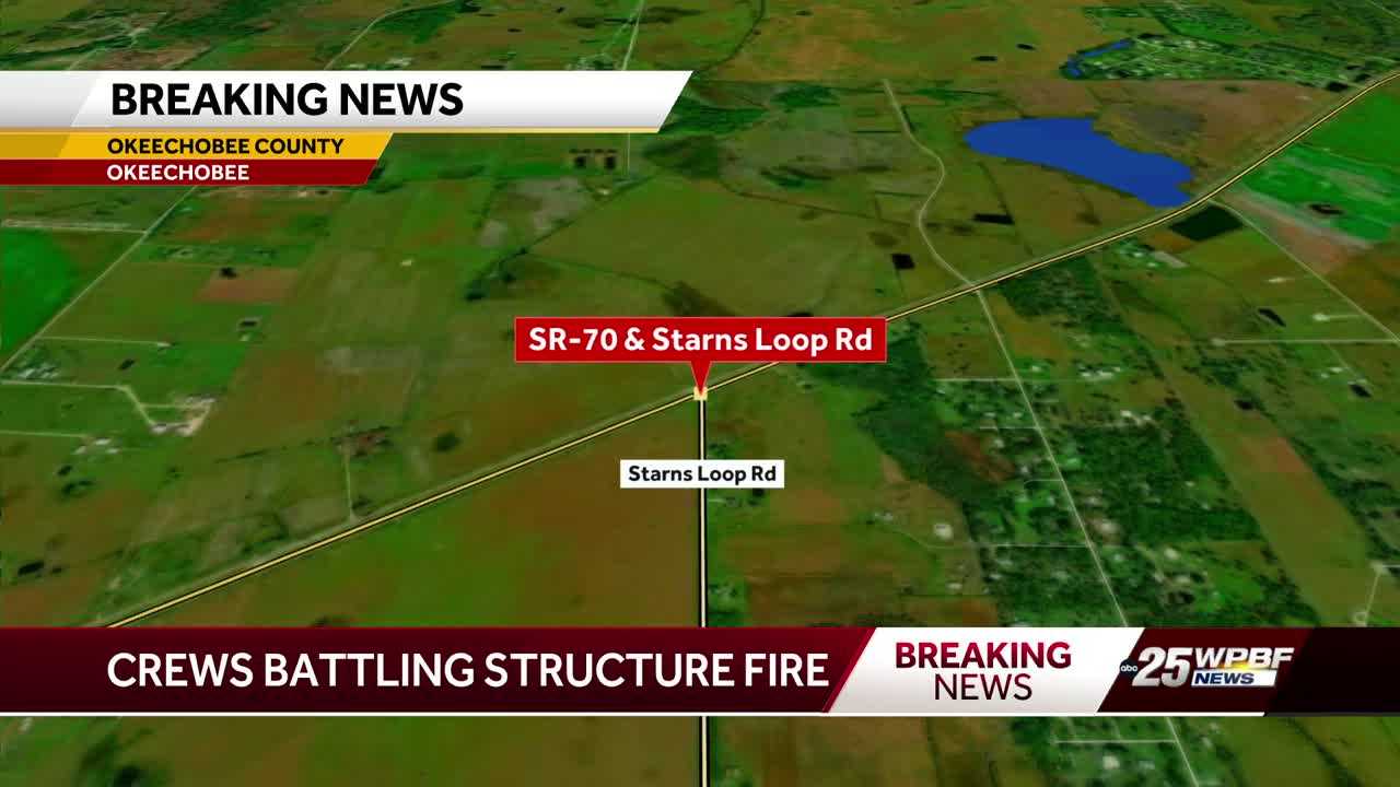 Crews Battle Structure Fire In Florida