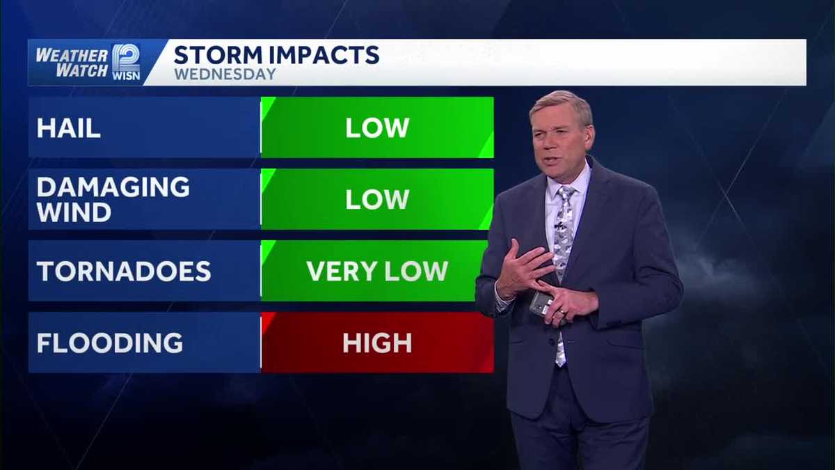 More storm chances Wednesday in southeast Wisconsin