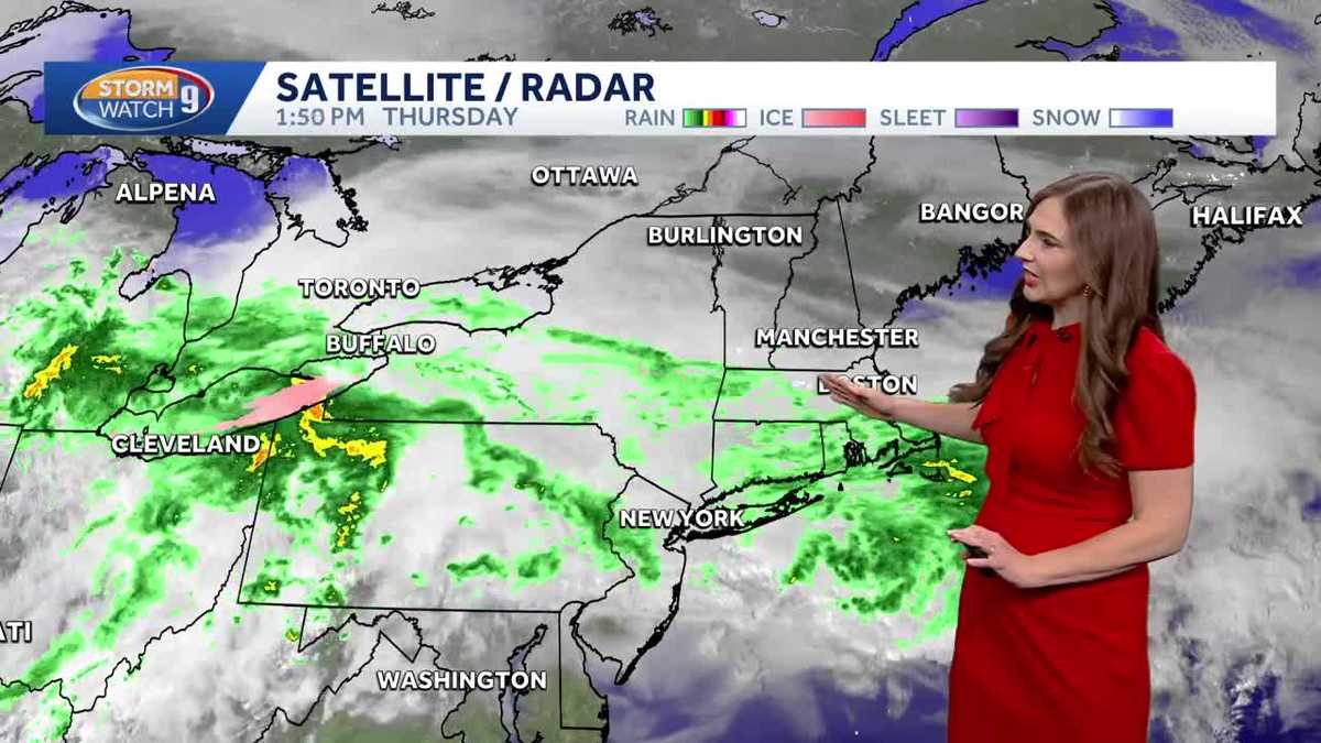 NH forecast video: Snow, wintry mix moving in Thursday evening