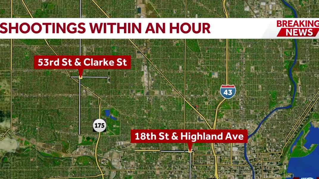 2 people shot within 1 hour overnight in Milwaukee