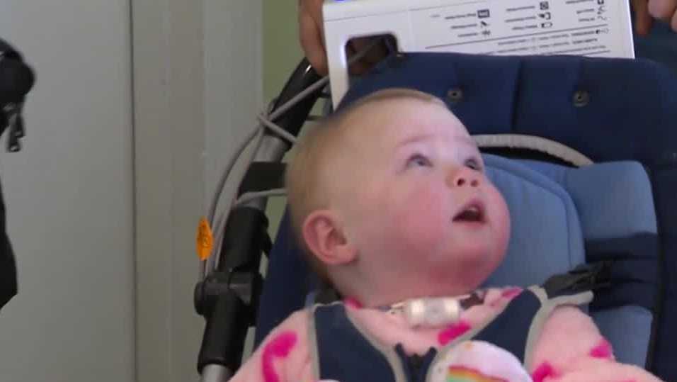 Toddler finally goes home after spending whole life in hospital