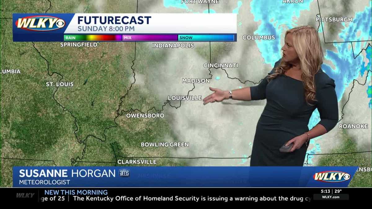 Cold with flurries possible on Sunday