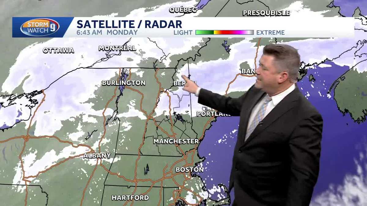 Video: More snow coming Monday in New Hampshire