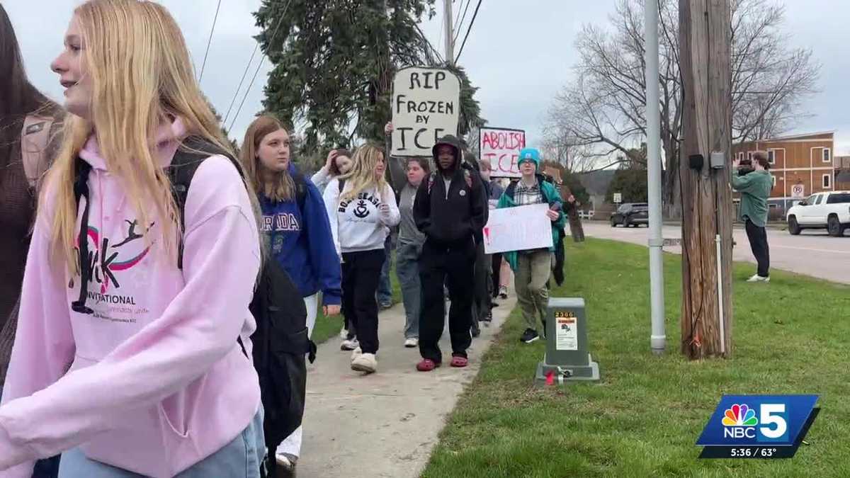 Colchester High School students walk out of class for local immigrant community