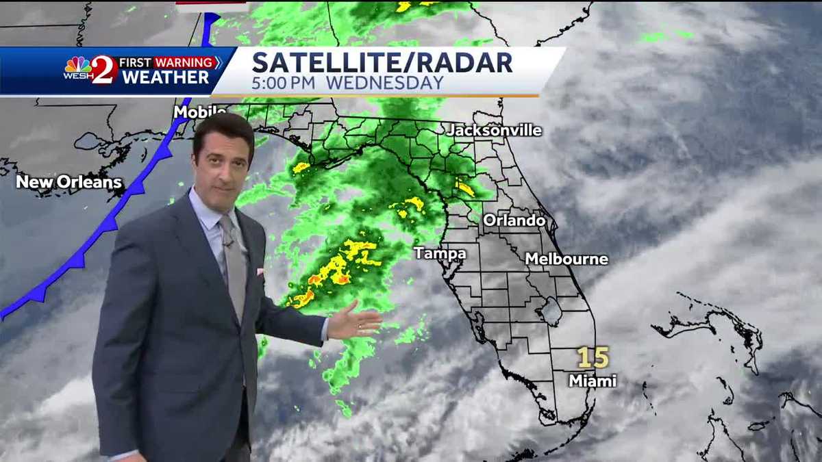 Rain moves in tonight with storms Saturday.