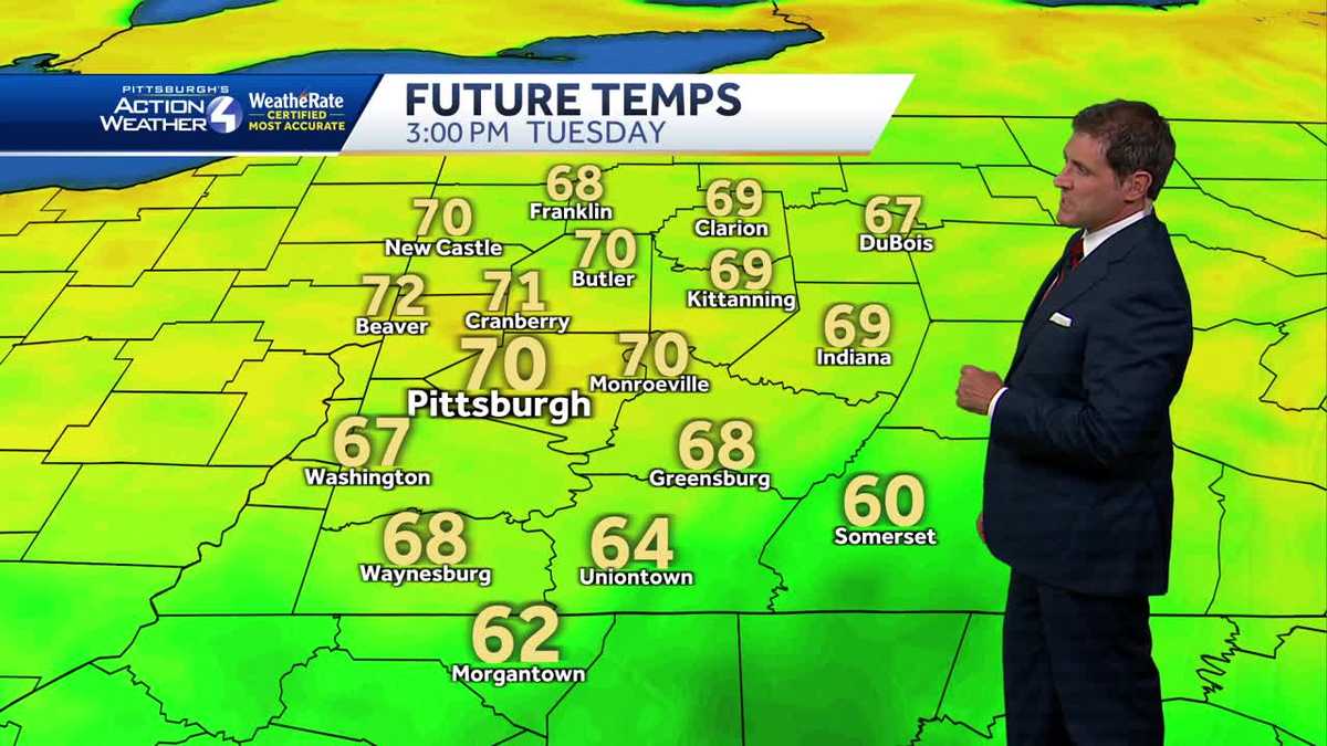 More Clouds Tomorrow; Rain Returns Wednesday