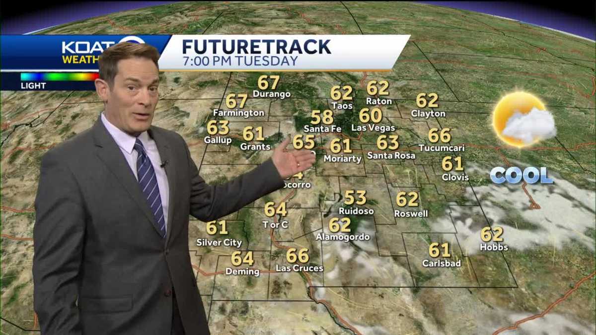 Drying skies out for several days with temperatures creeping back up