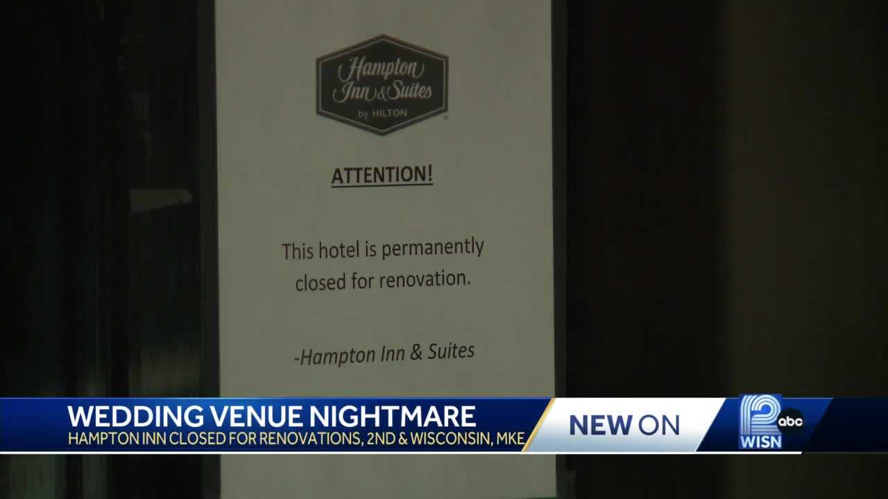 Wedding venue nightmare after downtown Milwaukee hotel closes