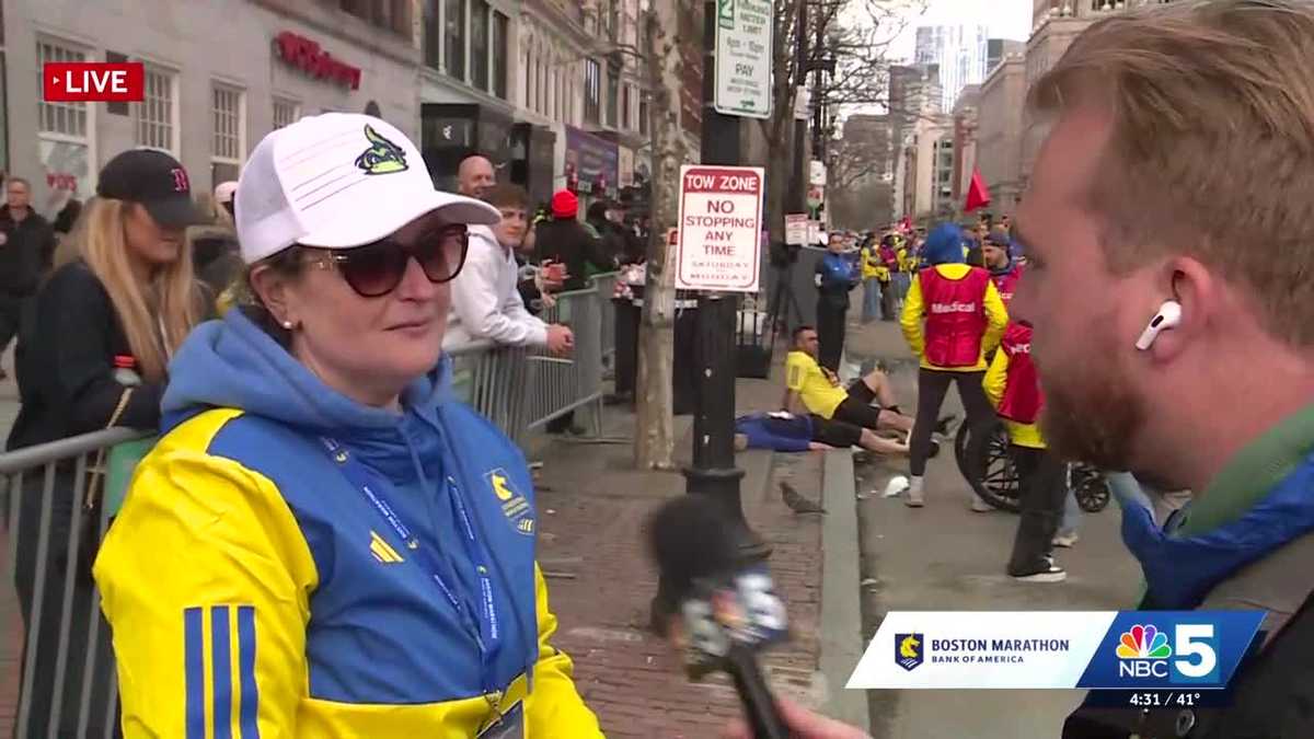 Barre woman volunteers at 130th Boston Marathon