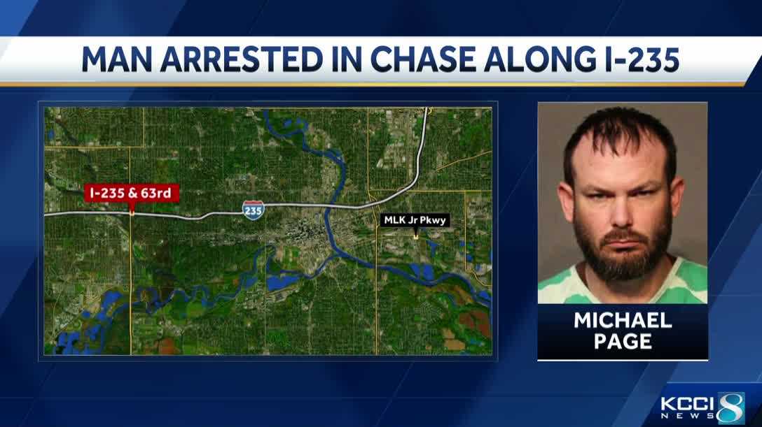 Man arrested in police chase that ended on I-235 - KCCI