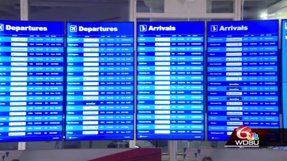 Several flights to and from New Orleans canceled amid winter storm