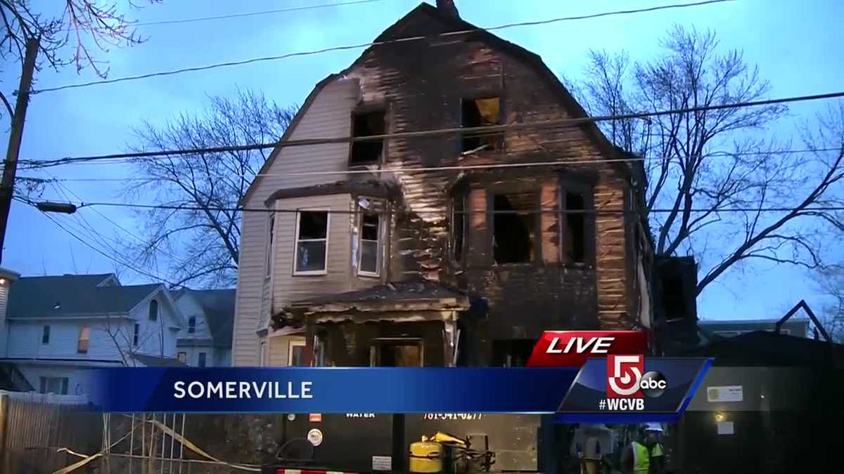 Victims recall escaping large Somerville house fire