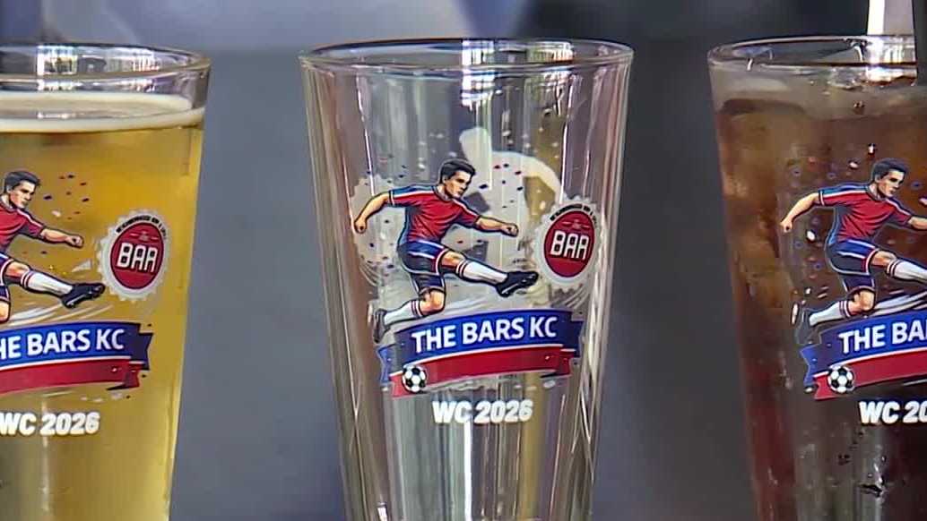 World Cup pint glasses at The Bar KC benefit Midwest Innocence Project